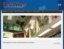 Tablet Screenshot of electricidadlaloma.com.ar